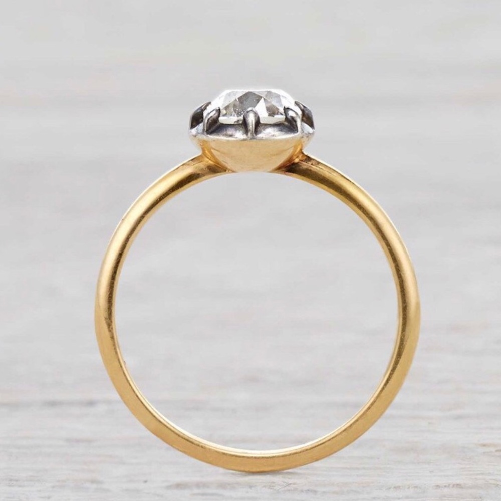 Erstwhile “One for You” Old Mine Diamond Engagement Ring - Picture 4 of 11